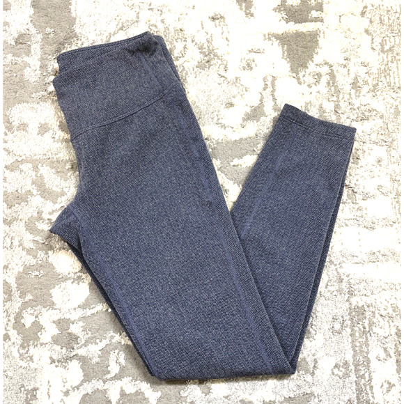 Athleta Women's Herringbone Chaturanga Leggings in Blue‎ Size Small - Picture 6 of 9